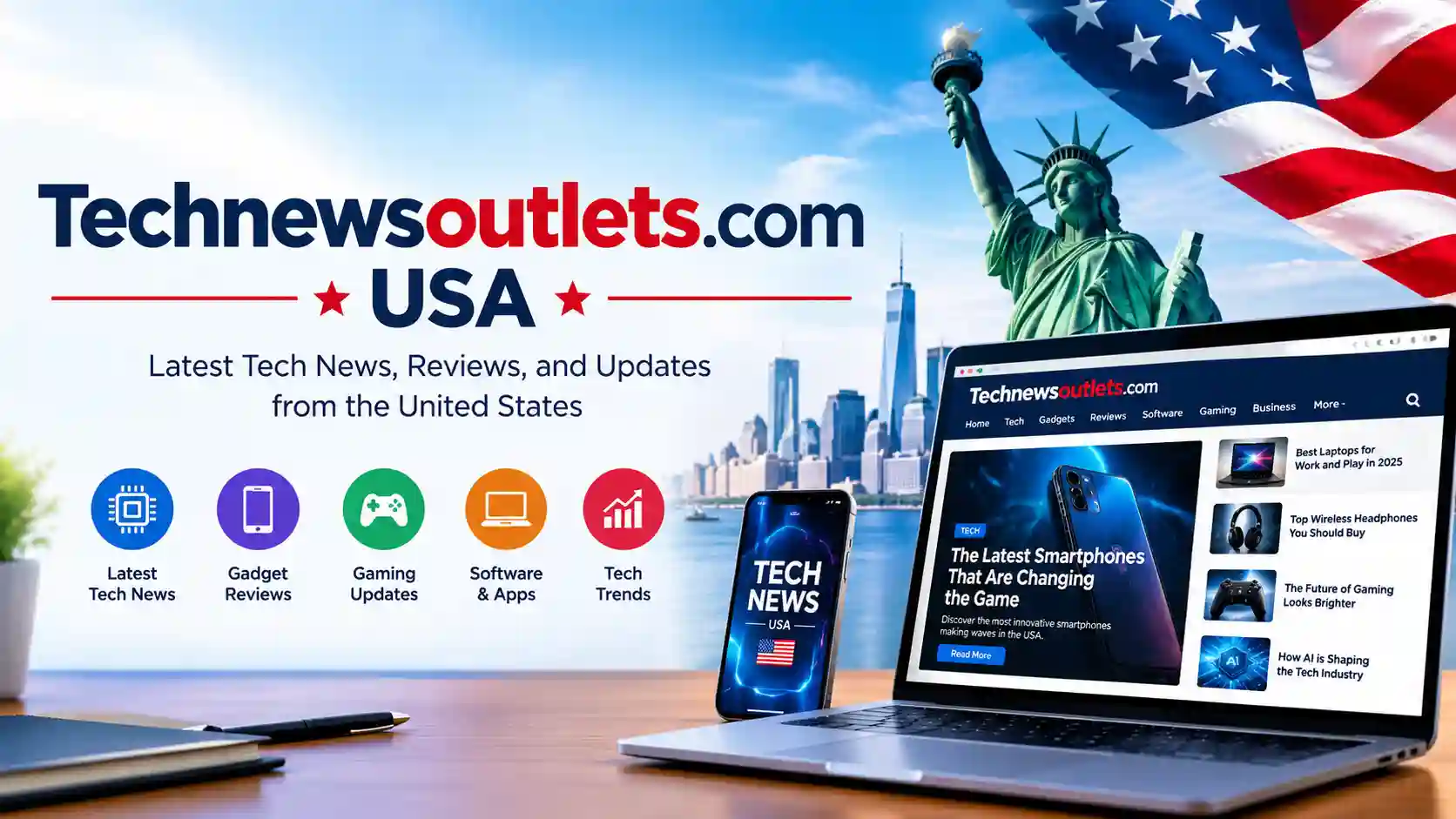 Technewsoutlets.com USA featuring the latest technology news, gadget reviews, software updates, and tech trends.